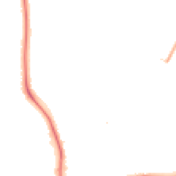 Night-time road noise heatmap for CV10 0BT