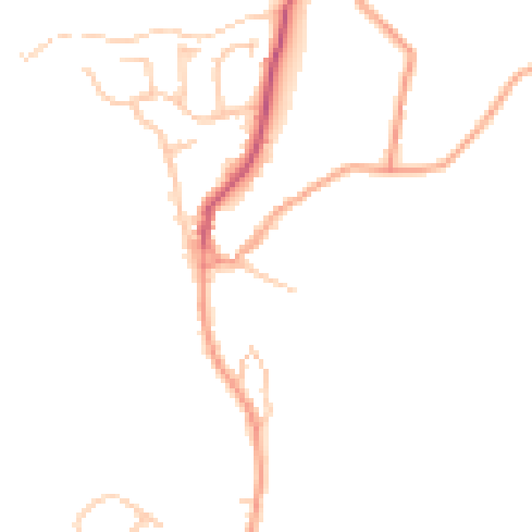 Daytime road noise heatmap for CV10 0SR