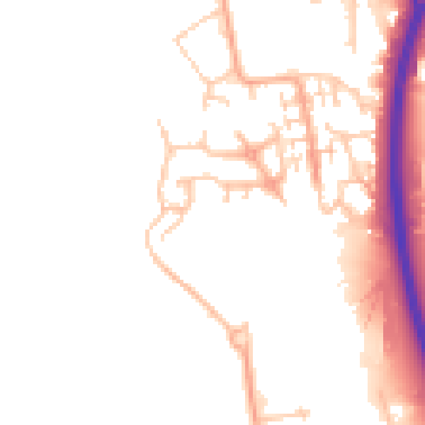 Daytime road noise heatmap for CV10 7SW