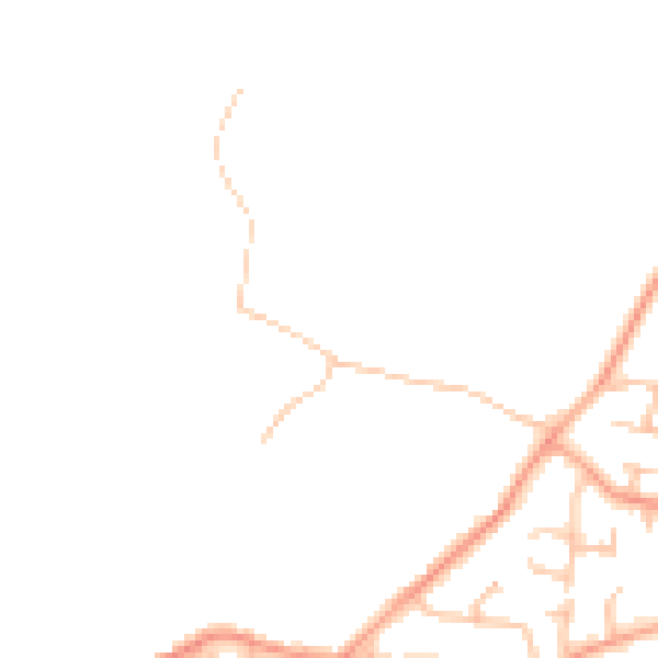 Daytime road noise heatmap for CV10 9PA