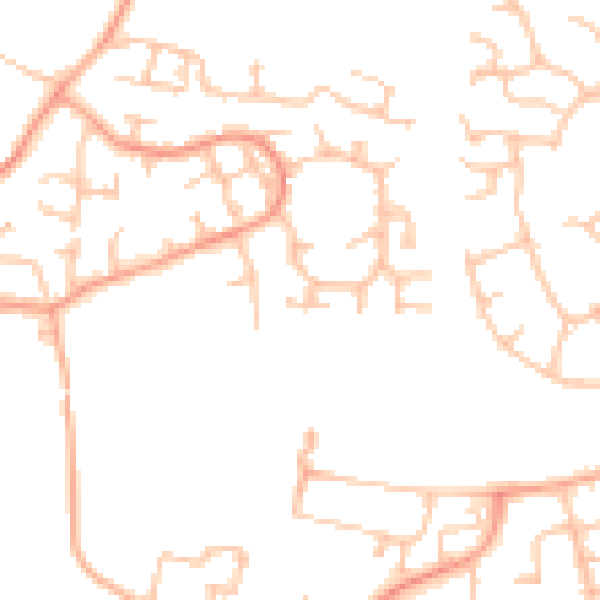 Daytime road noise heatmap for CV10 9RT
