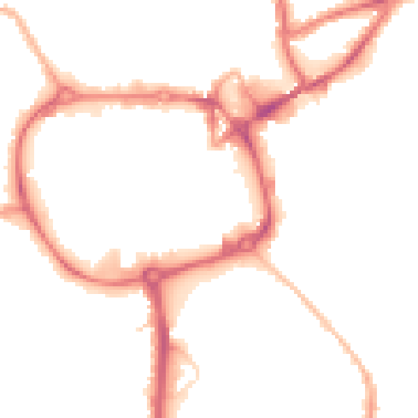 Night-time road noise heatmap for CV11 4AD