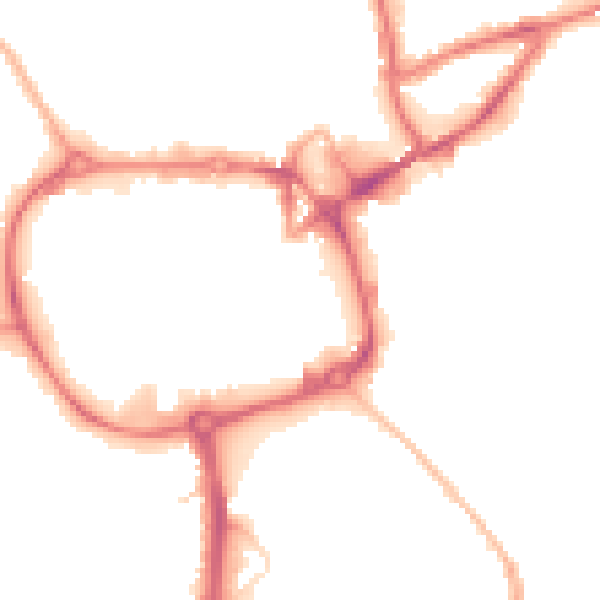 Night-time road noise heatmap for CV11 4AH