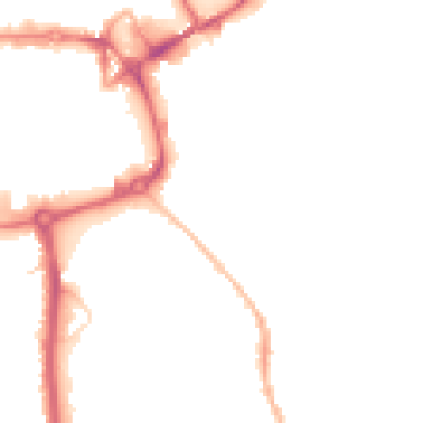 Night-time road noise heatmap for CV11 4BB