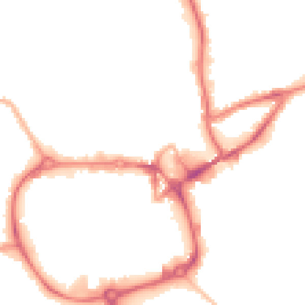 Night-time road noise heatmap for CV11 4BX