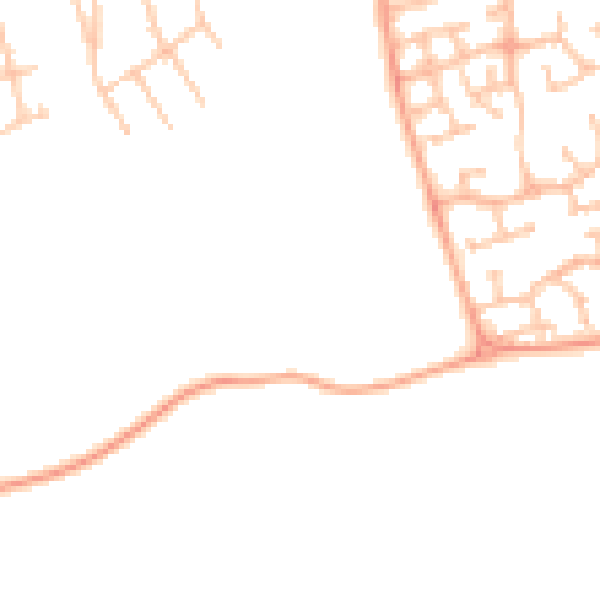Daytime road noise heatmap for CV11 4ET