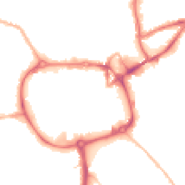 Night-time road noise heatmap for CV11 4EU