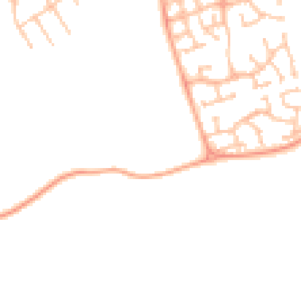 Daytime road noise heatmap for CV11 4FB