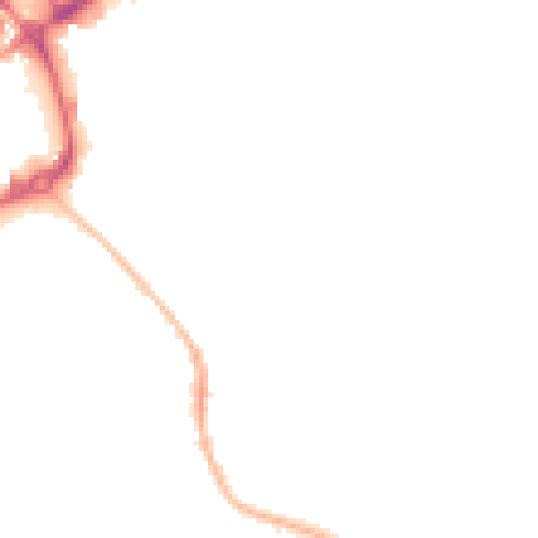 Night-time road noise heatmap for CV11 4FS