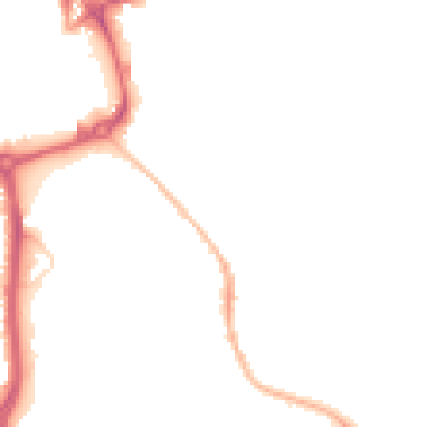 Night-time road noise heatmap for CV11 4FT