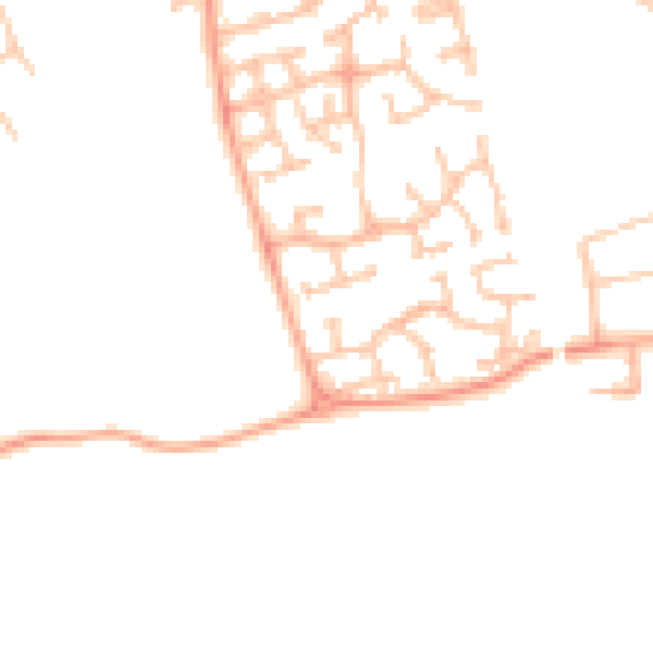 Daytime road noise heatmap for CV11 4GD