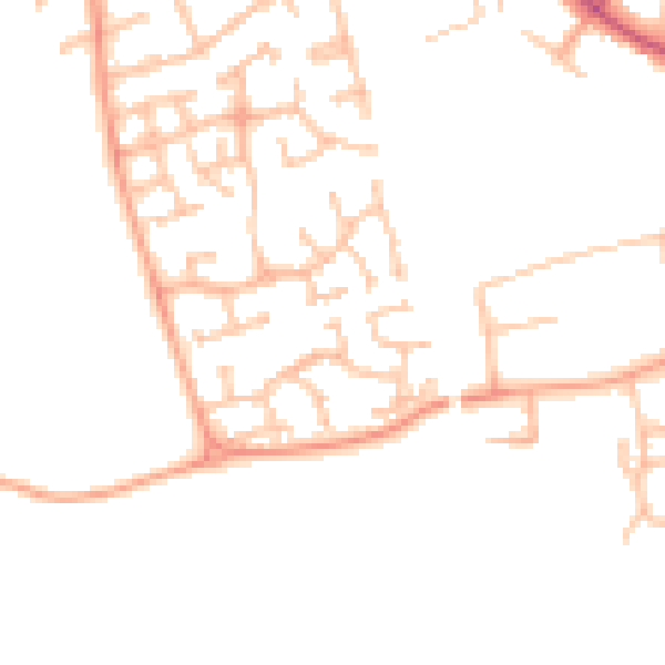 Daytime road noise heatmap for CV11 4GG