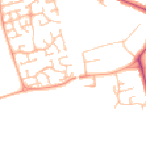 Daytime road noise heatmap for CV11 4GJ