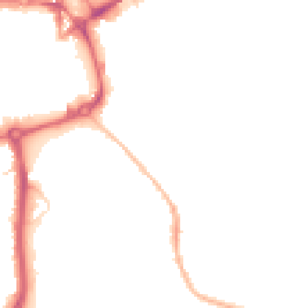 Night-time road noise heatmap for CV11 4JA