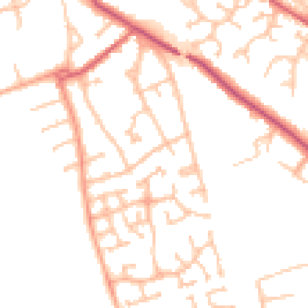 Daytime road noise heatmap for CV11 4RQ