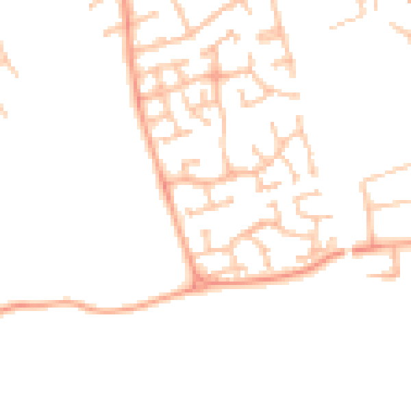 Daytime road noise heatmap for CV11 4XJ