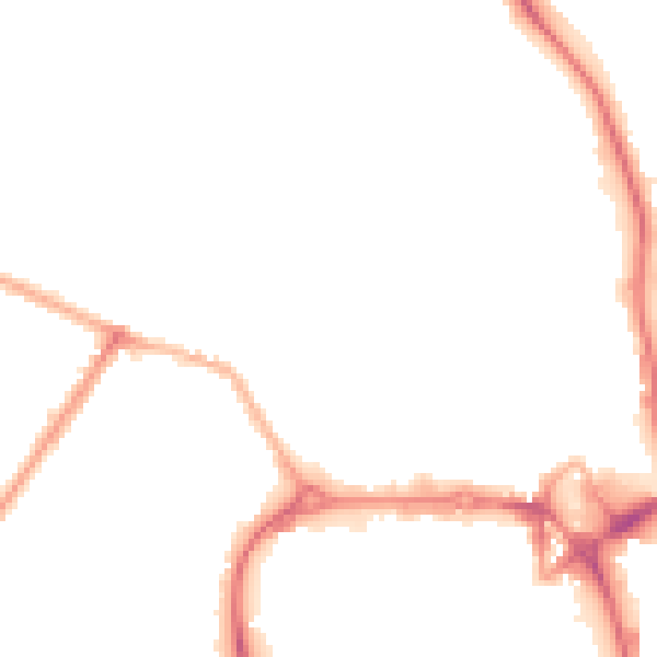 Night-time road noise heatmap for CV11 5AP