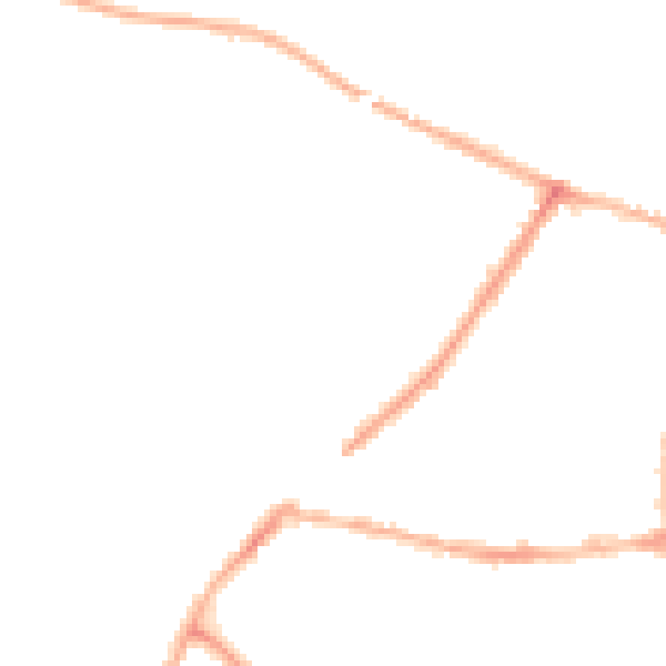 Night-time road noise heatmap for CV11 5HB