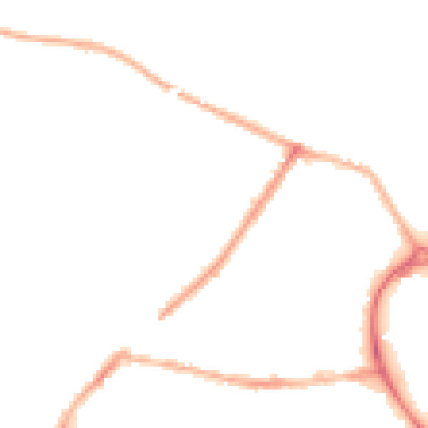 Night-time road noise heatmap for CV11 5HT