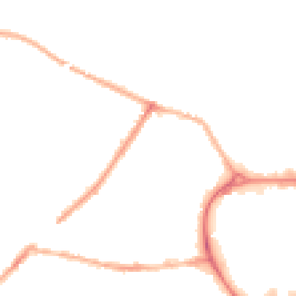 Night-time road noise heatmap for CV11 5JA