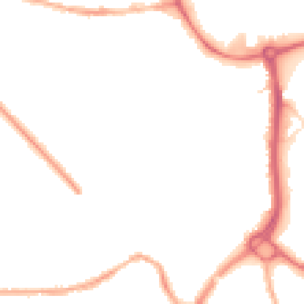 Night-time road noise heatmap for CV11 5PH