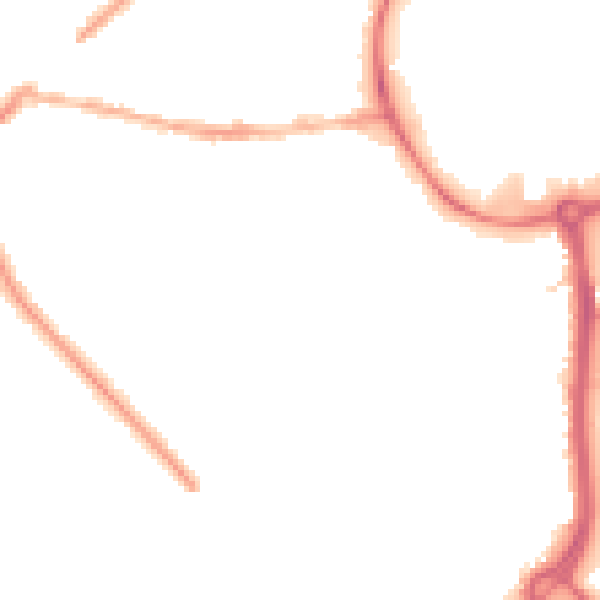 Night-time road noise heatmap for CV11 5PQ