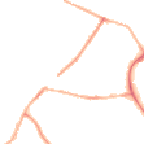 Night-time road noise heatmap for CV11 5PT