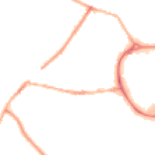 Night-time road noise heatmap for CV11 5PZ