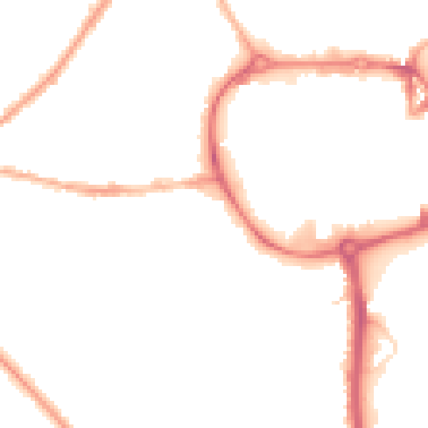Night-time road noise heatmap for CV11 5RN