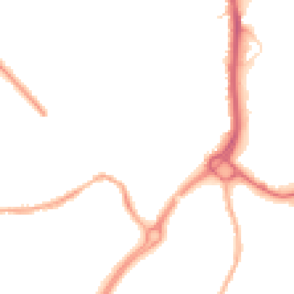 Night-time road noise heatmap for CV11 5SF