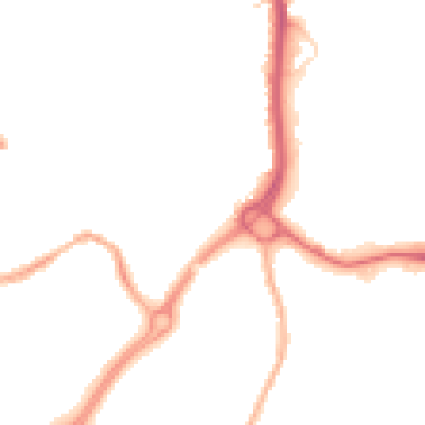 Night-time road noise heatmap for CV11 5UD