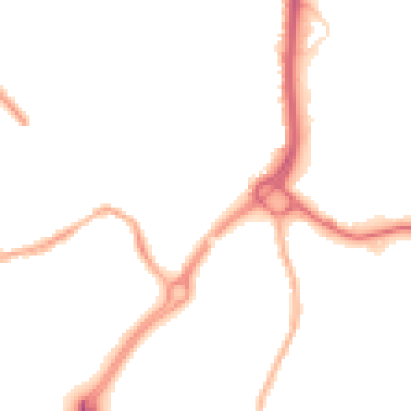 Night-time road noise heatmap for CV11 5UE