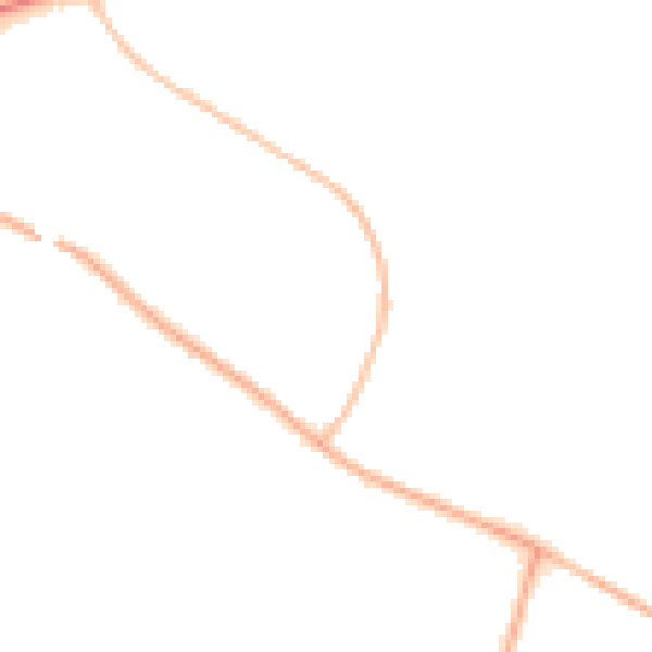 Night-time road noise heatmap for CV11 6PL
