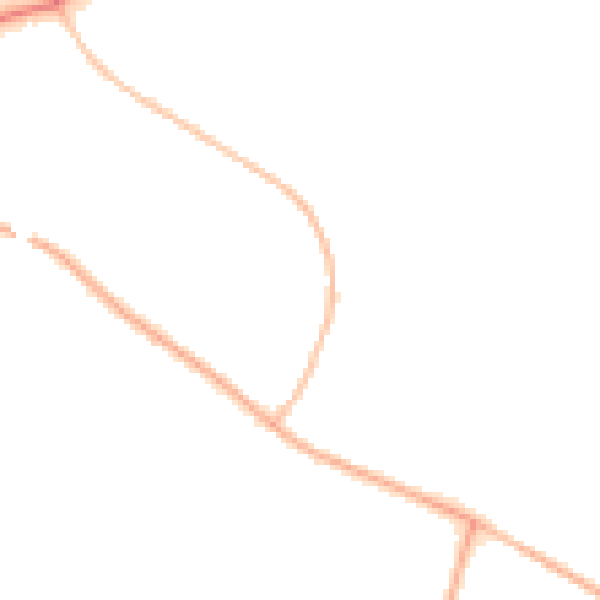 Night-time road noise heatmap for CV11 6PP