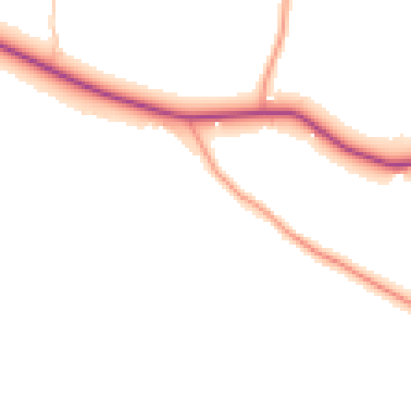 Daytime road noise heatmap for CV11 6QP