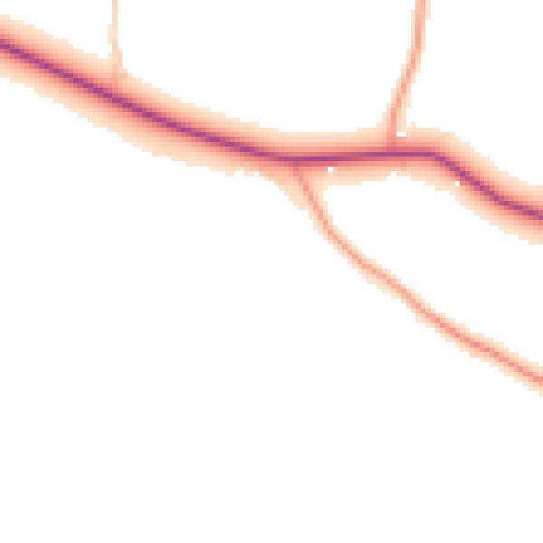 Daytime road noise heatmap for CV11 6QR