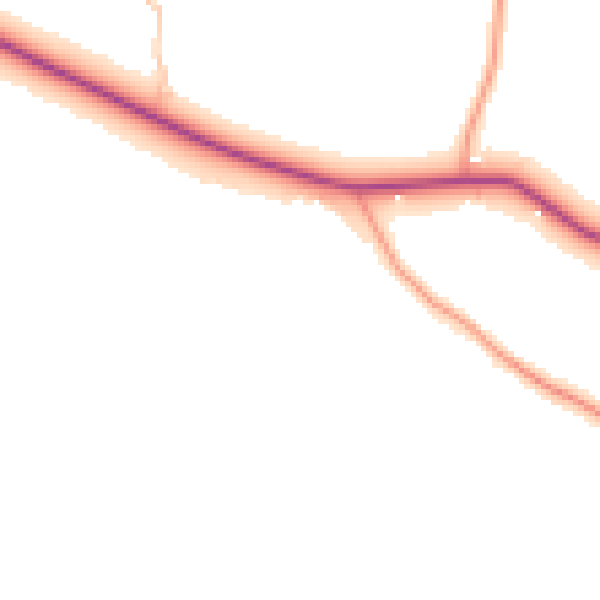 Daytime road noise heatmap for CV11 6QW