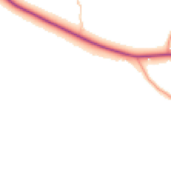 Daytime road noise heatmap for CV11 6QX