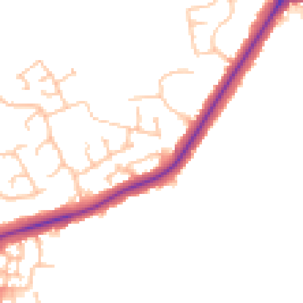 Daytime road noise heatmap for CV11 6QZ