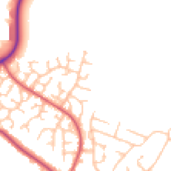 Daytime road noise heatmap for CV11 6WA