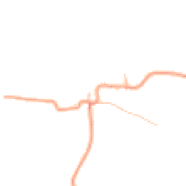Daytime road noise heatmap for CV11 6XT