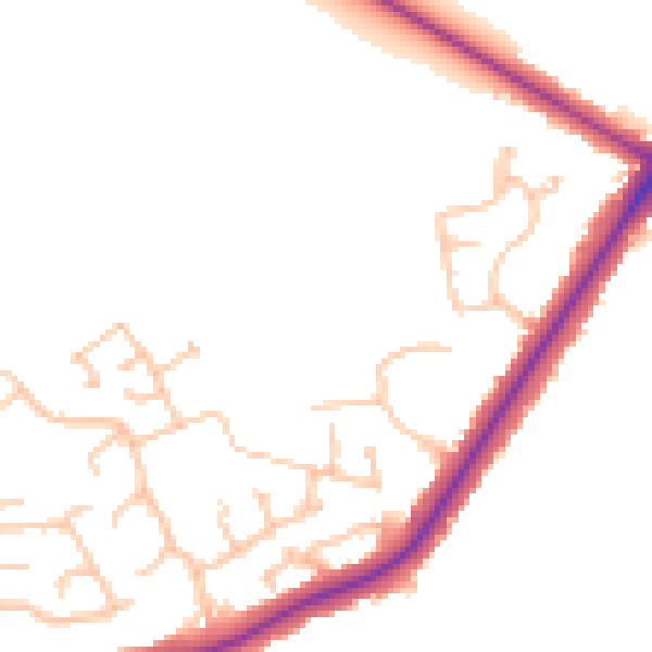 Daytime road noise heatmap for CV11 6YG