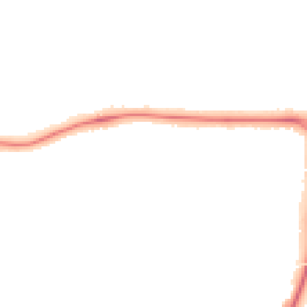 Night-time road noise heatmap for CV11 6YT