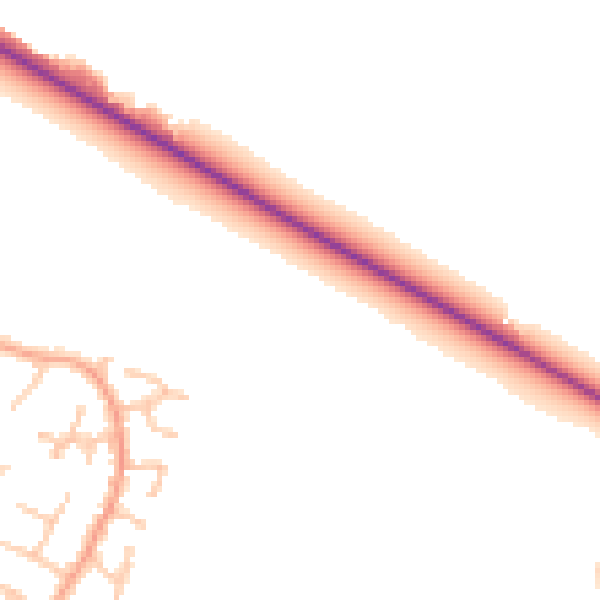 Daytime road noise heatmap for CV11 7AB