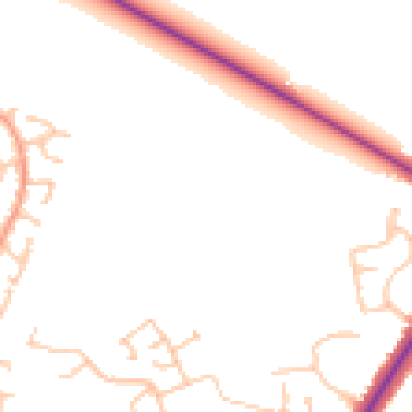 Daytime road noise heatmap for CV11 7AS
