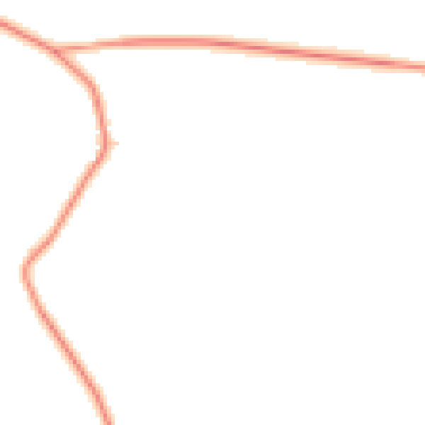 Daytime road noise heatmap for CV13 0AB
