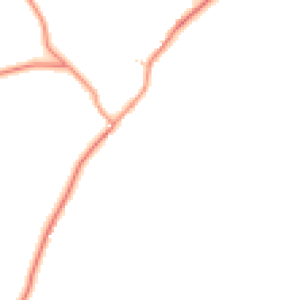 Daytime road noise heatmap for CV13 0AJ