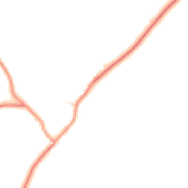 Daytime road noise heatmap for CV13 0AP