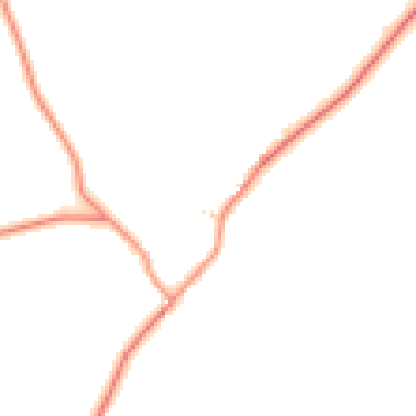 Daytime road noise heatmap for CV13 0AQ