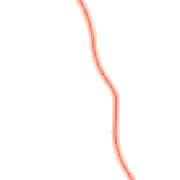 Night-time road noise heatmap for CV13 0BD
